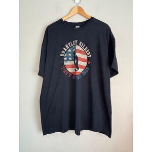 Brantley Gilbert Fire Up Tour 2020 Unisex 2XL T-Shirt Black/Red Concert Band